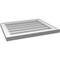 Ekena Millwork Vertical Surface Mount PVC Gable Vnt: Non-Functional, w/2"W x 1-1/2"H, Brickmould Frame, 22"W x 18"H GVPVE22X1802SN - alternate 4
